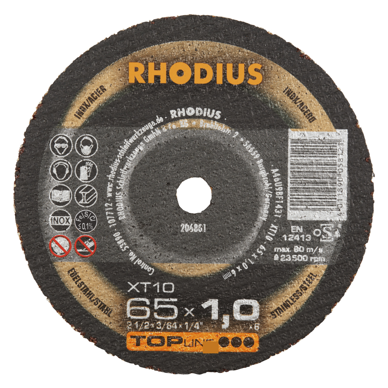 Trennscheibe 65/1 XT10 mini Rhodius