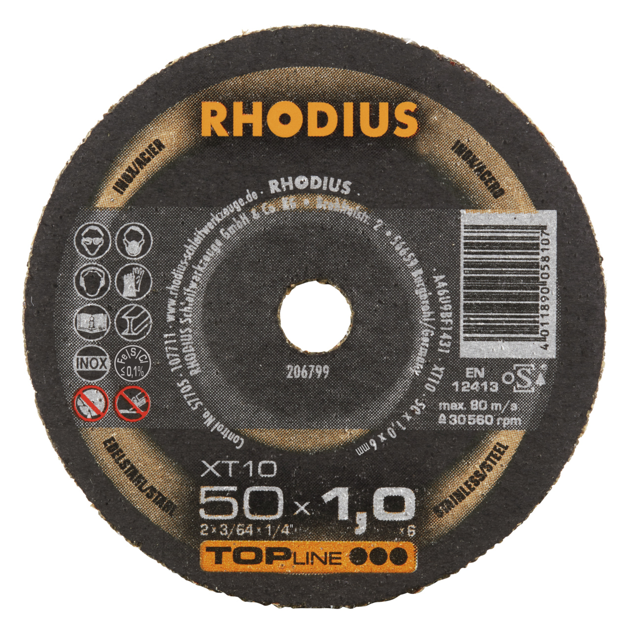 Trennscheibe 50/1 XT10 mini Rhodius