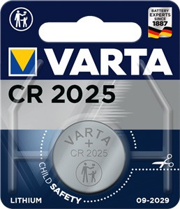 Knopfzelle CR 2025 VARTA