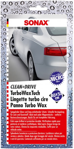 Clean&amp;Drive Turbo WaxTuch SONAX